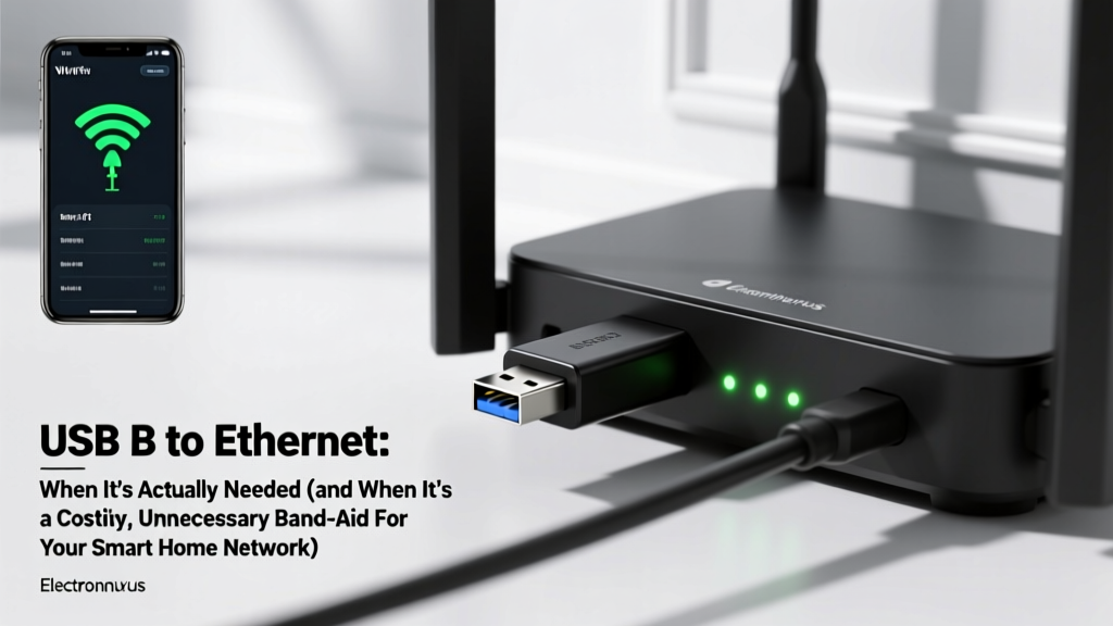 USB B to Ethernet: When It’s Actually Needed (and When It’s a Costly, Unnecessary Band-Aid for Your Smart Home Network)