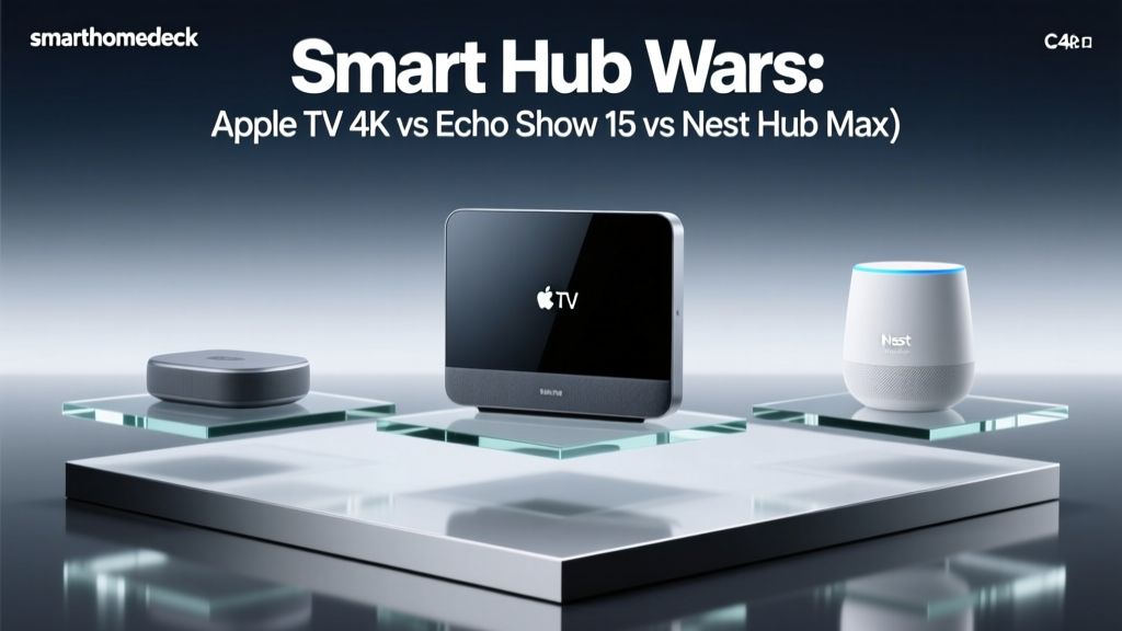 Smart Hub Wars: Apple TV 4K vs Echo Show 15 vs Nest Hub Max