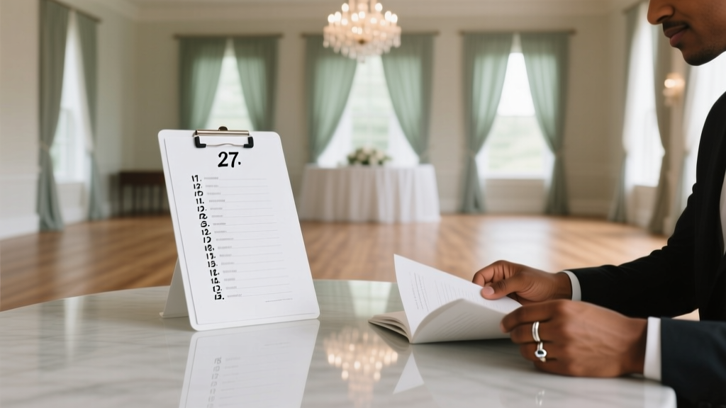 Wedding Venue Questions: The Real 27-Point Checklist