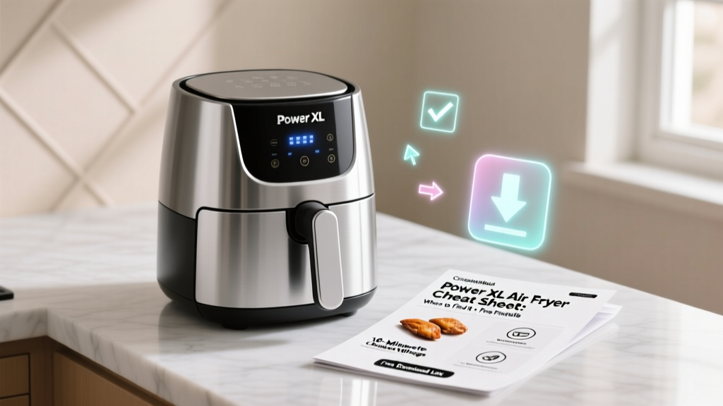 Power XL Air Fryer Cheat Sheet: Free Printable Guide