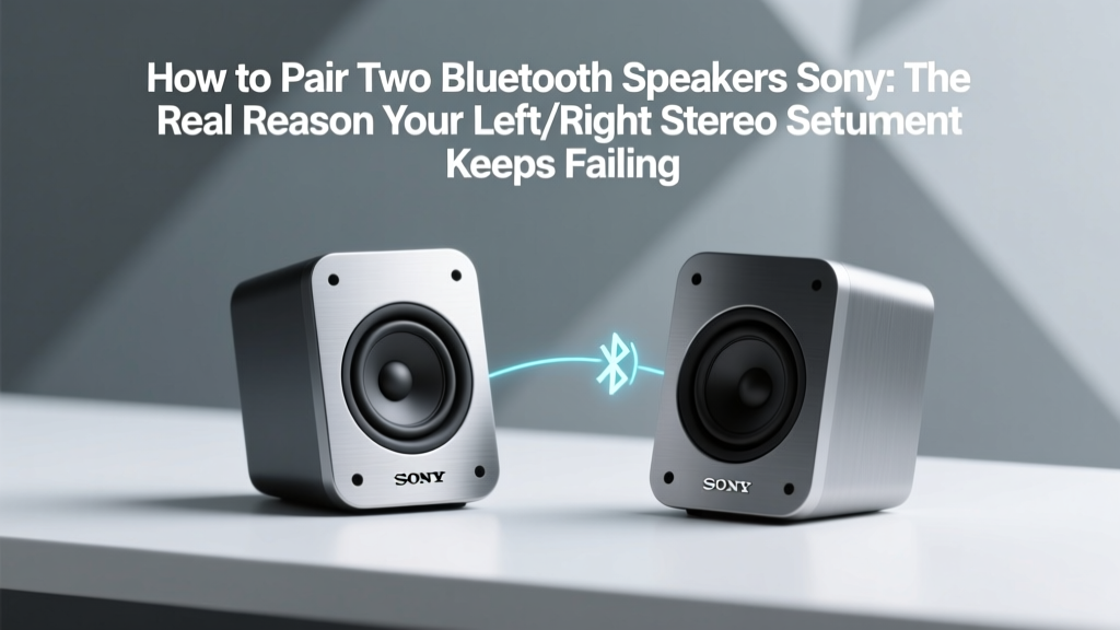How To Pair Two Bluetooth Speakers Sony (2026)