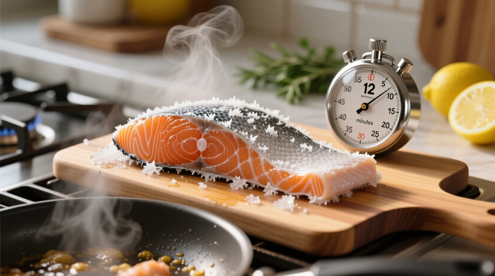 how long to cook frozen salmon