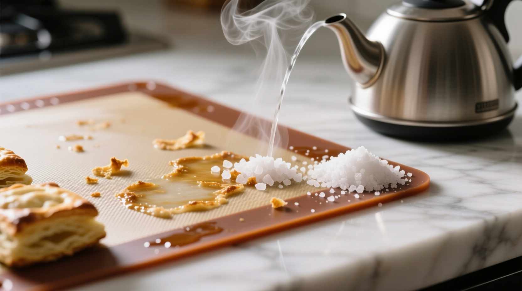 eco friendly cleaning tips remove puff pastry residue