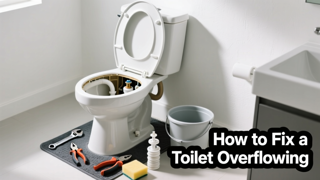 How to Fix a Toilet Overflowing in the Bathroom