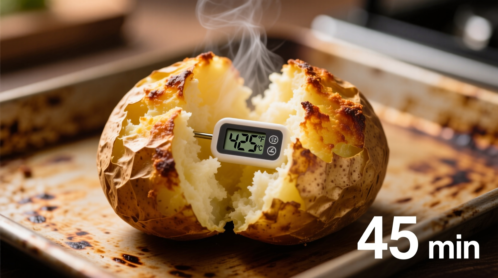 Perfect Baked Potato: Temp & Time Guide (400°F for 45-60 Min)
