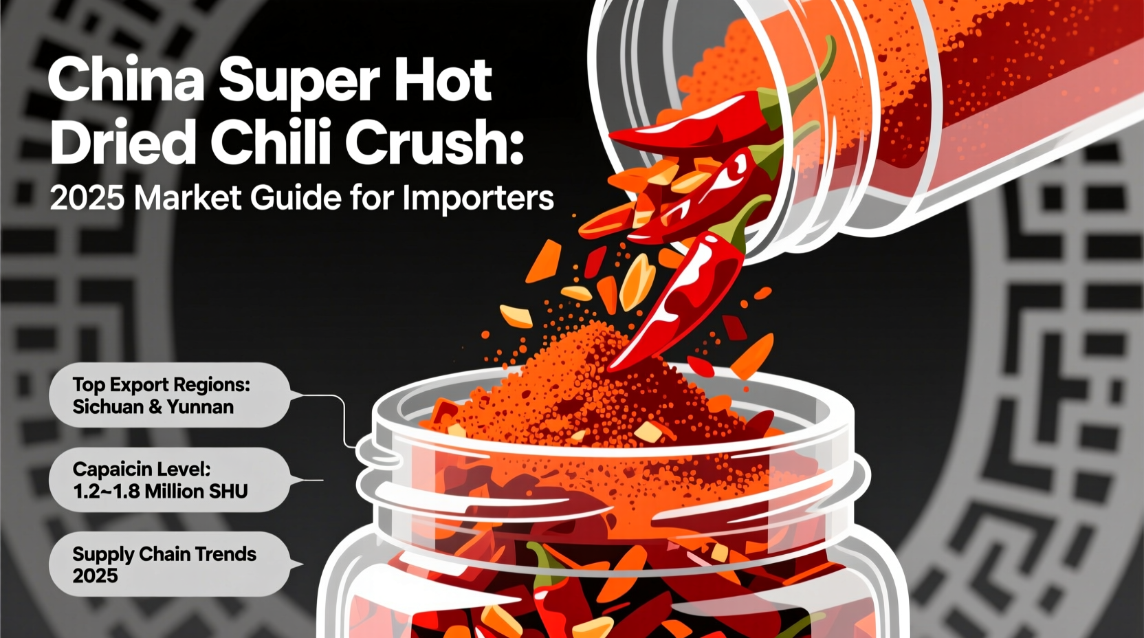 china super hot dried chili crush