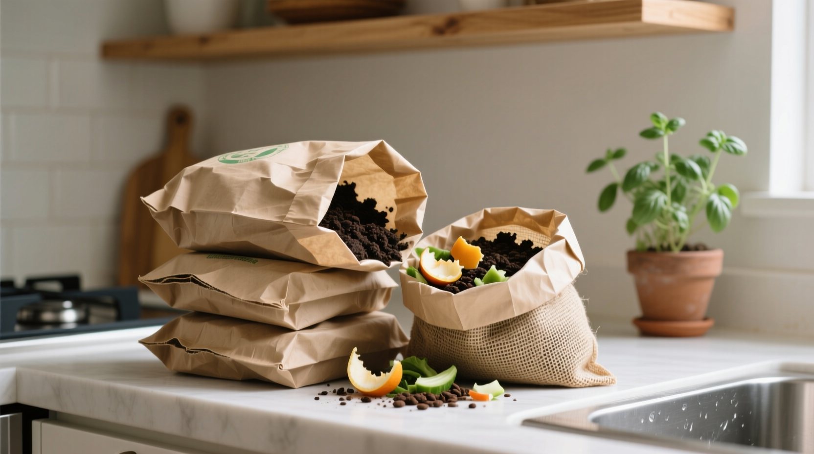 eco friendly cleaning tips kraft vs compostable liners