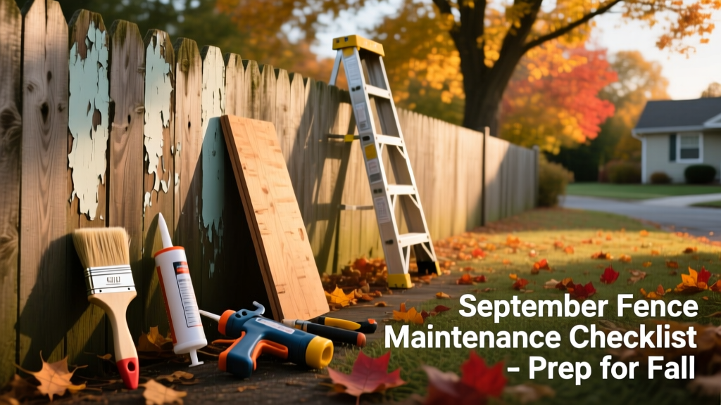 September Fence Maintenance Checklist: Prep for Fall