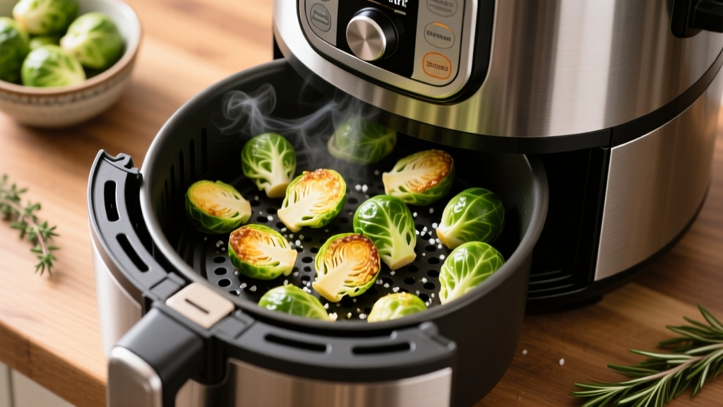 Crispy Brussels Sprouts in Instant Pot Vortex Air Fryer