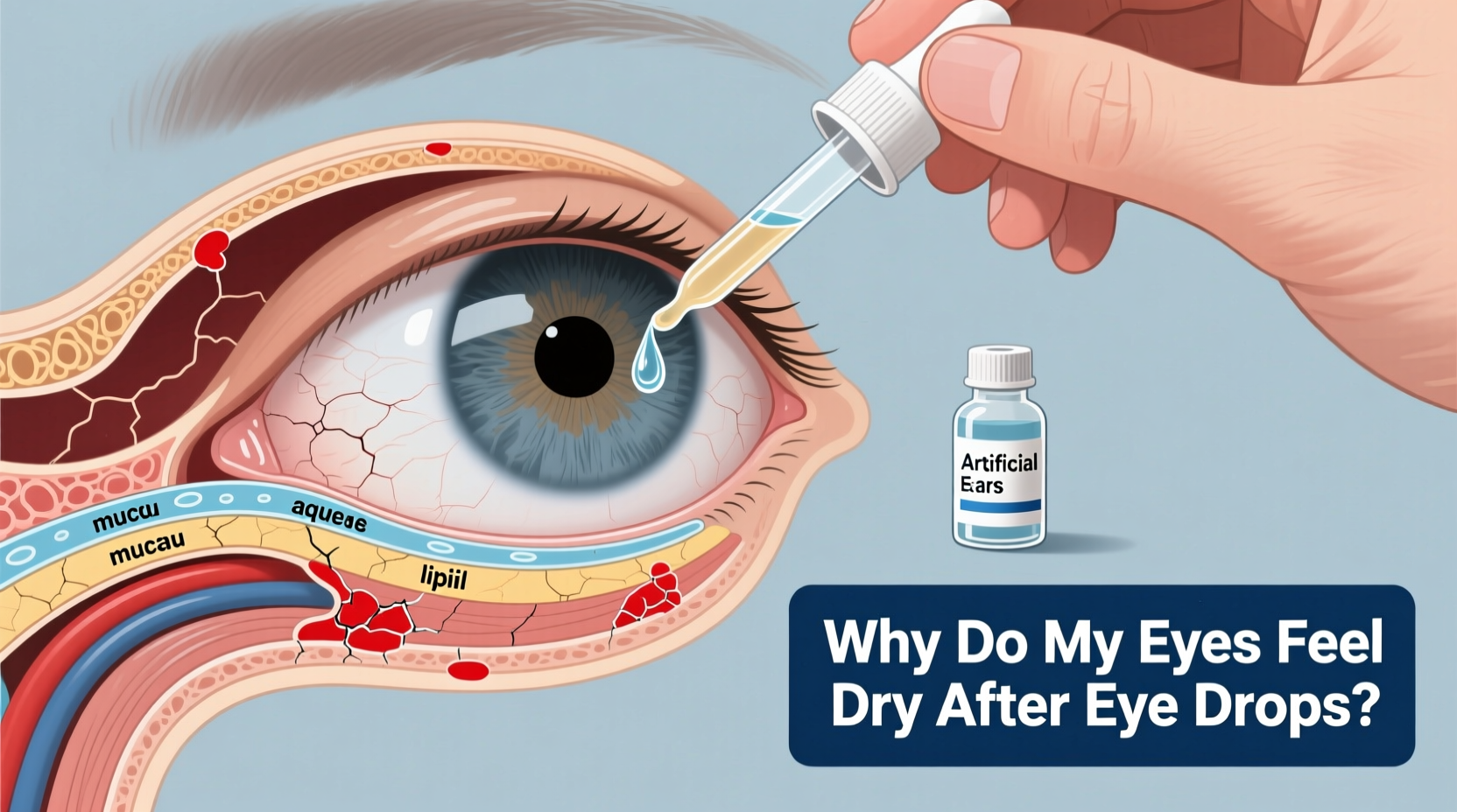 why do my eyes feel dry even after using eye drops