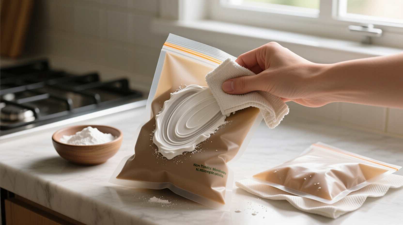 eco friendly cleaning sanitize silicone bags safely