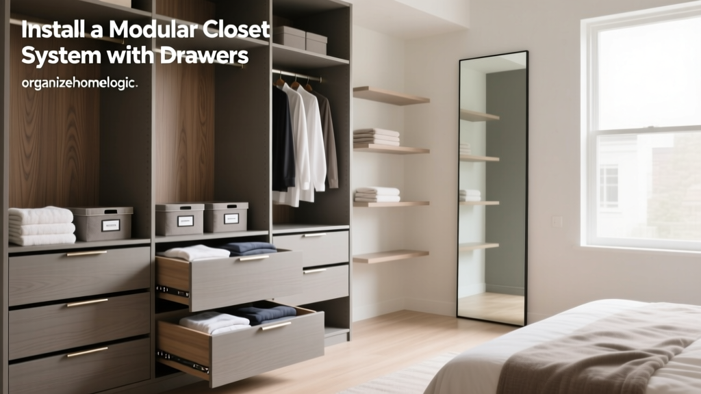 Install a Modular Closet System with Drawers