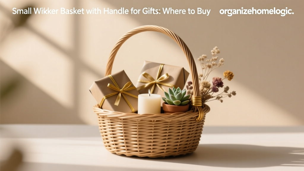 Small Wicker Basket with Handle for Gifts: Where to Buy