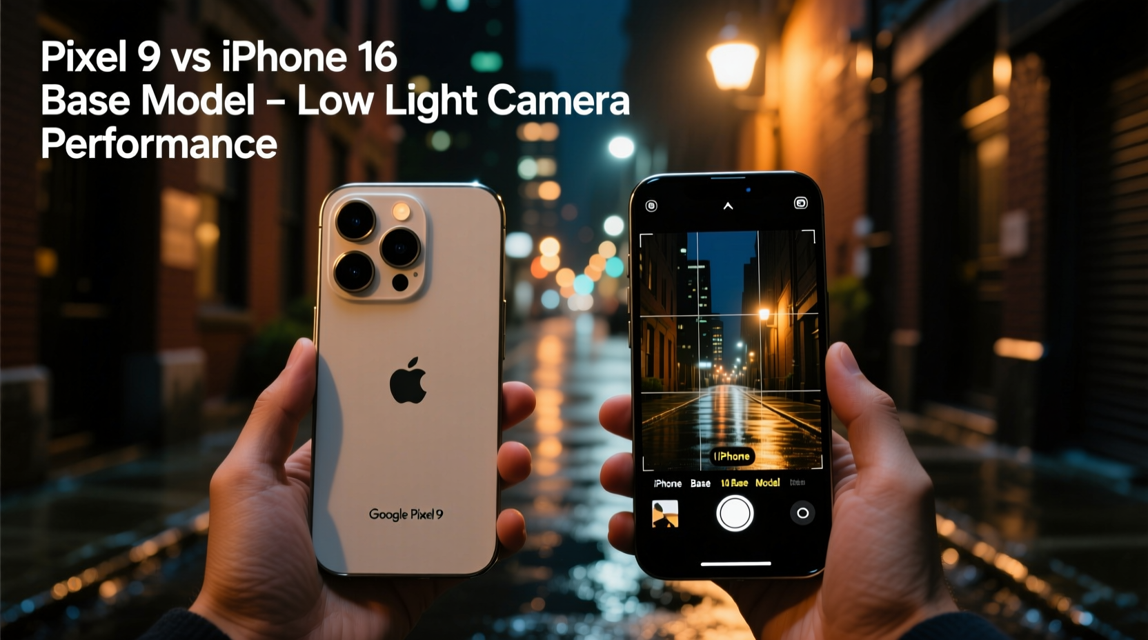 pixel 9 vs iphone 16 base model which camera excels in low light