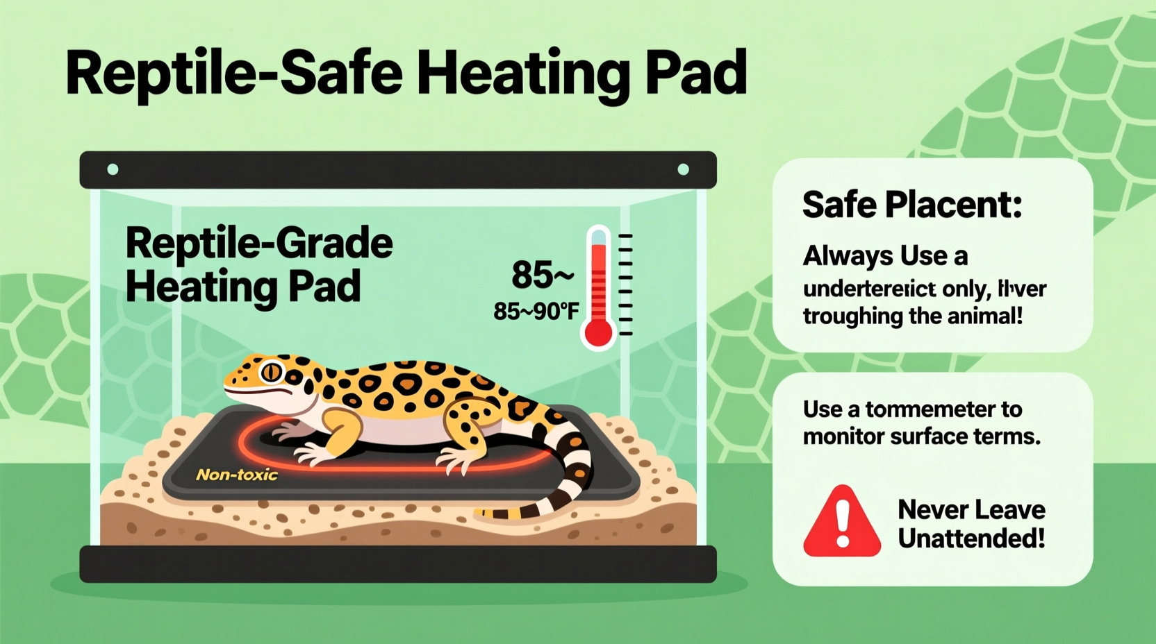 are heated pads safe for reptiles and how to use them