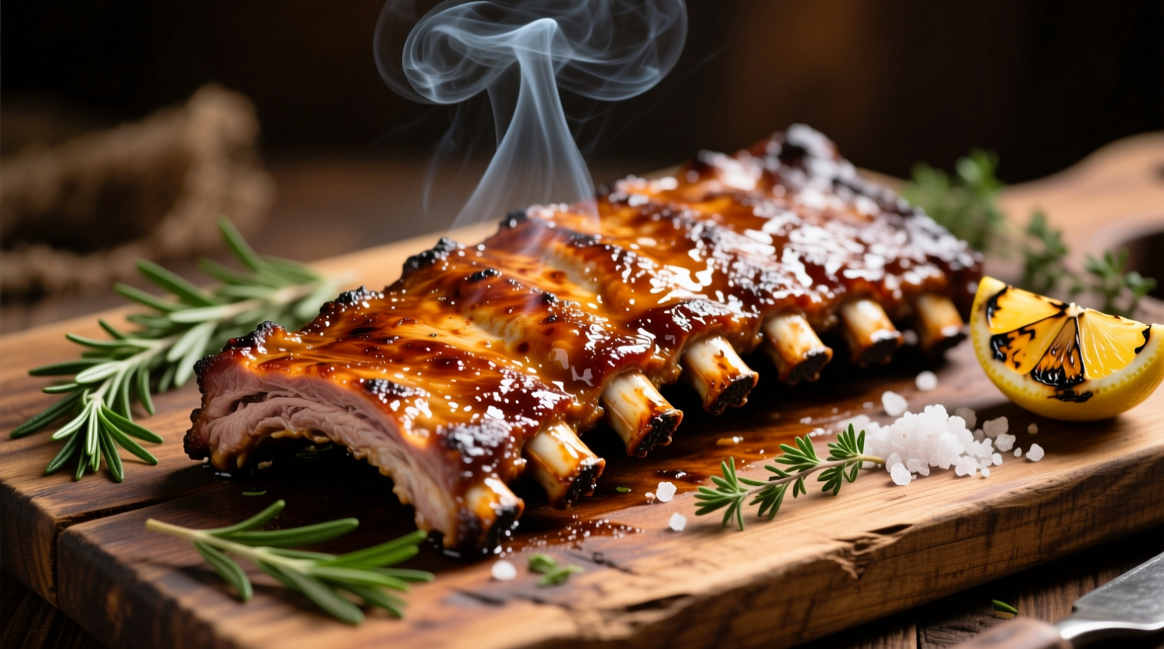 Perfectly cooked country style ribs on platter