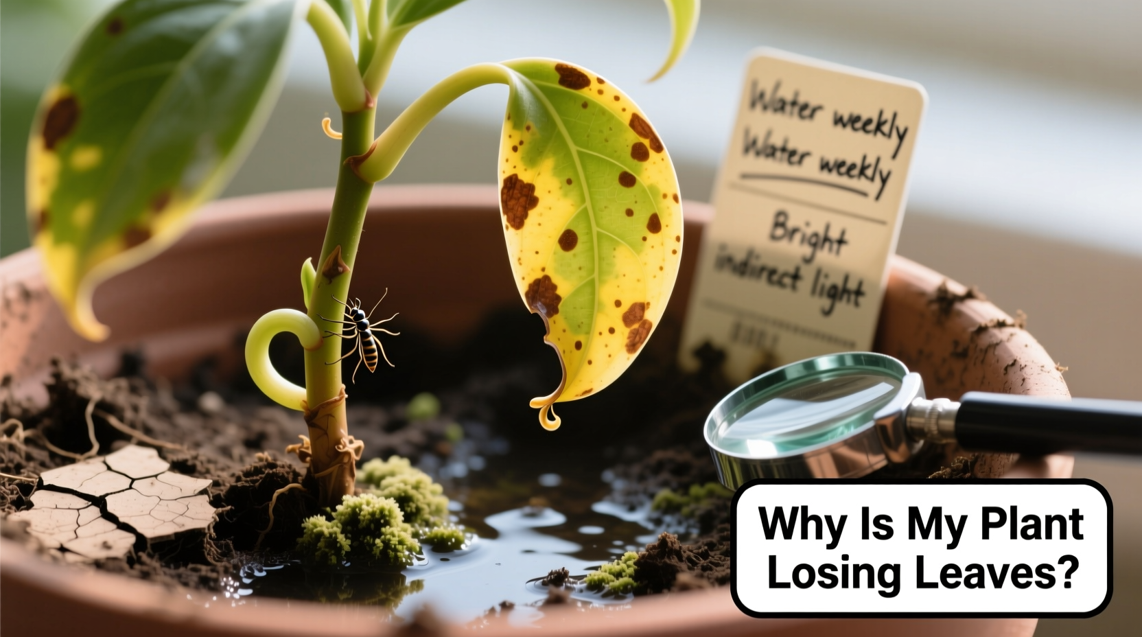 why does my plant keep dropping leaves and how to diagnose the real cause