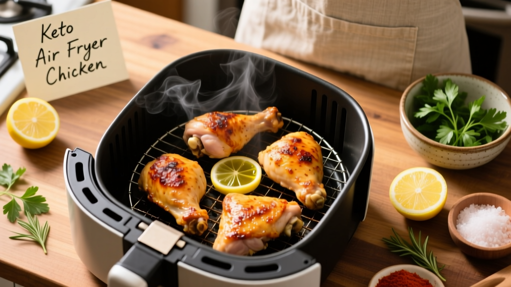 Crispy Keto Chicken Air Fryer Recipe (Under 5g Net Carbs)