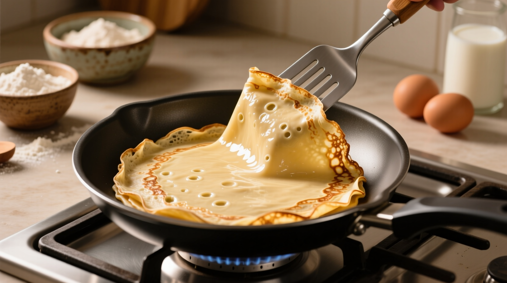 perfect crepes in any nonstick skillet