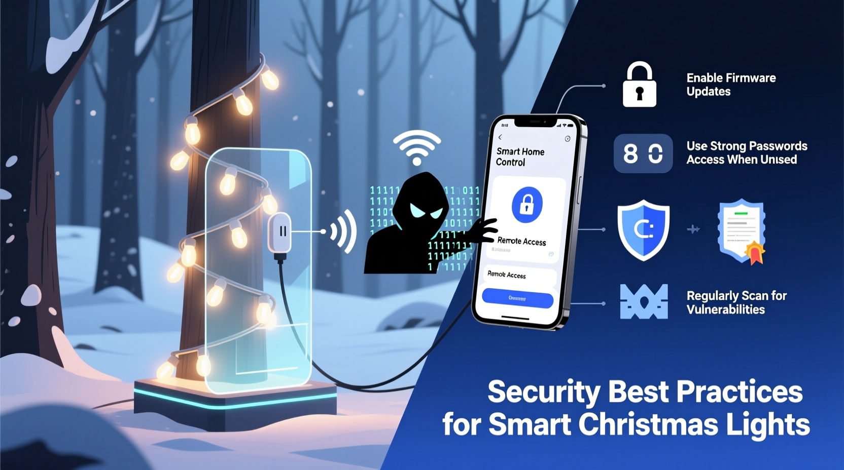 are smart christmas lights vulnerable to hacking security best practices