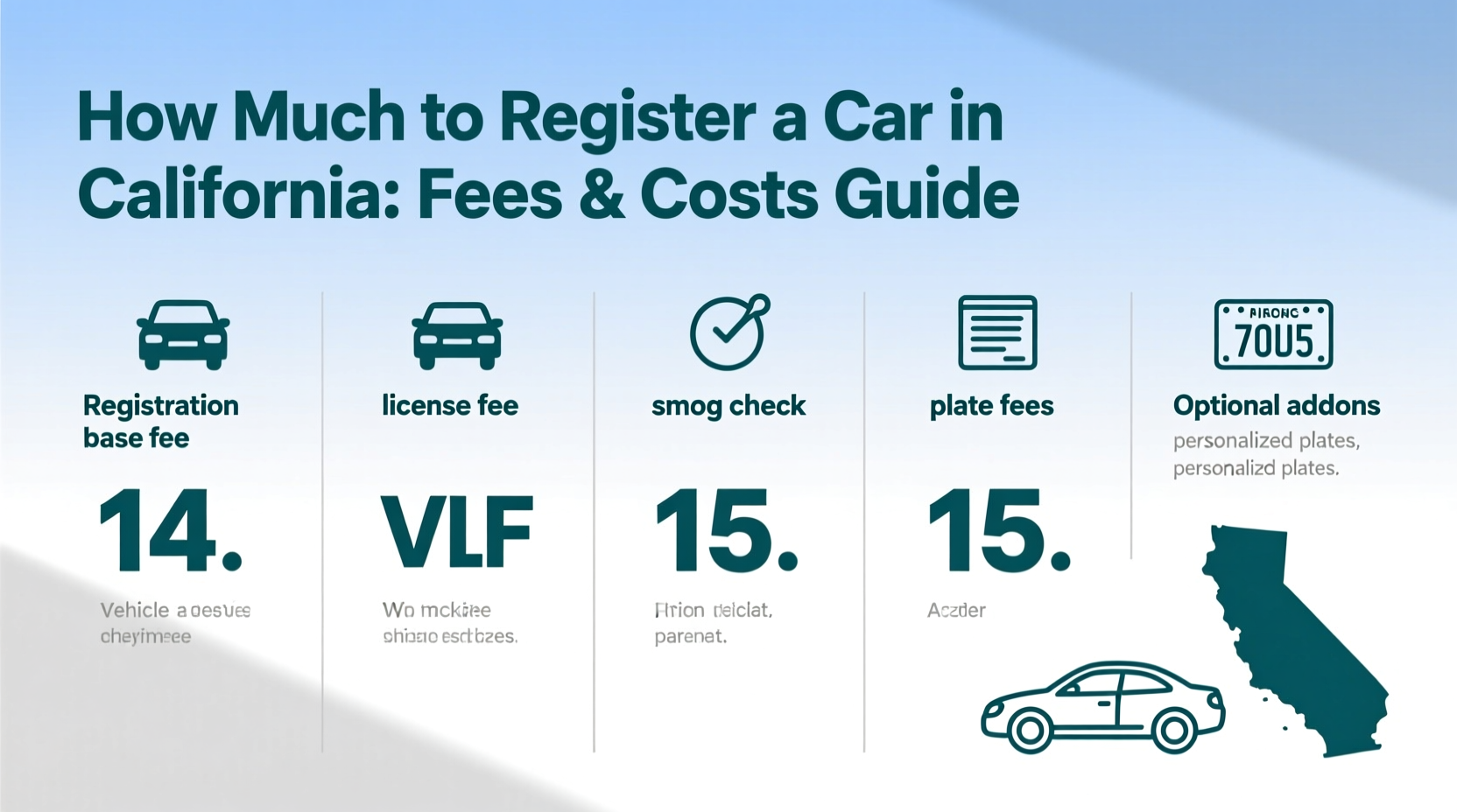 how much register car california