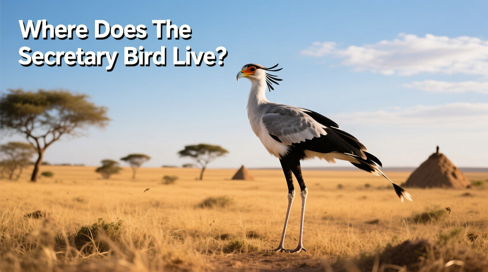 where does the secretary bird live