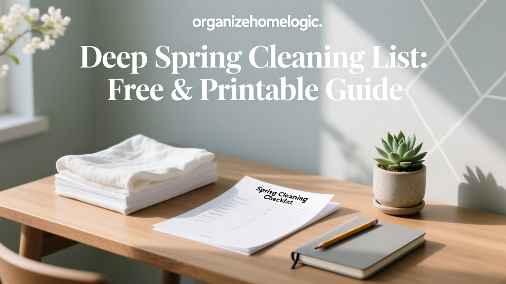 Deep Spring Cleaning List: Free & Printable Guide