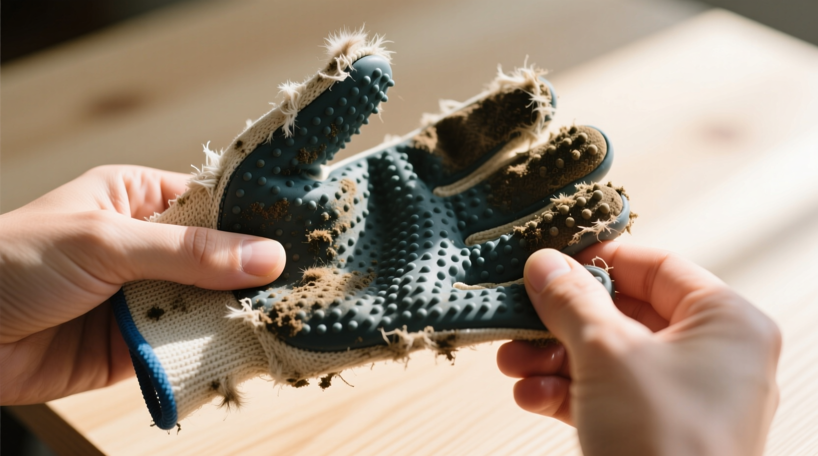 how to clean pet grooming gloves safely