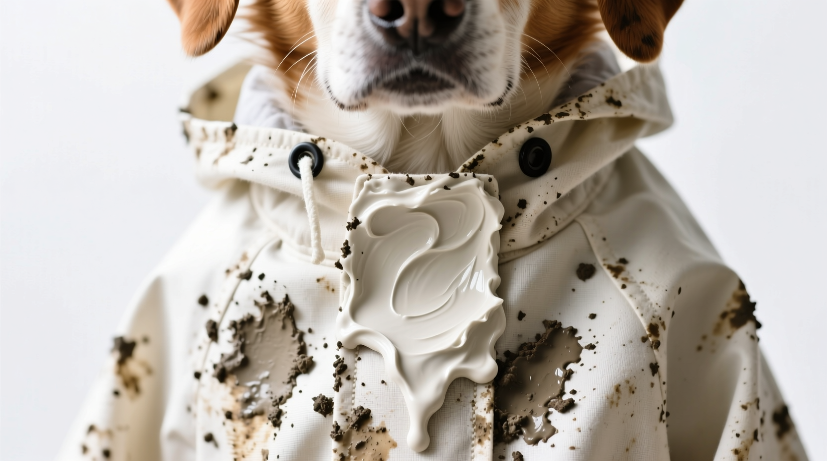 eco friendly mud stain removal for dog raincoats