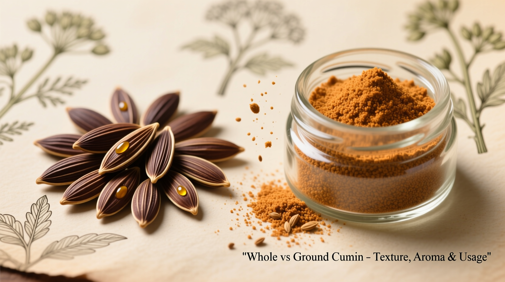 differences between whole cumin seeds and ground cumin