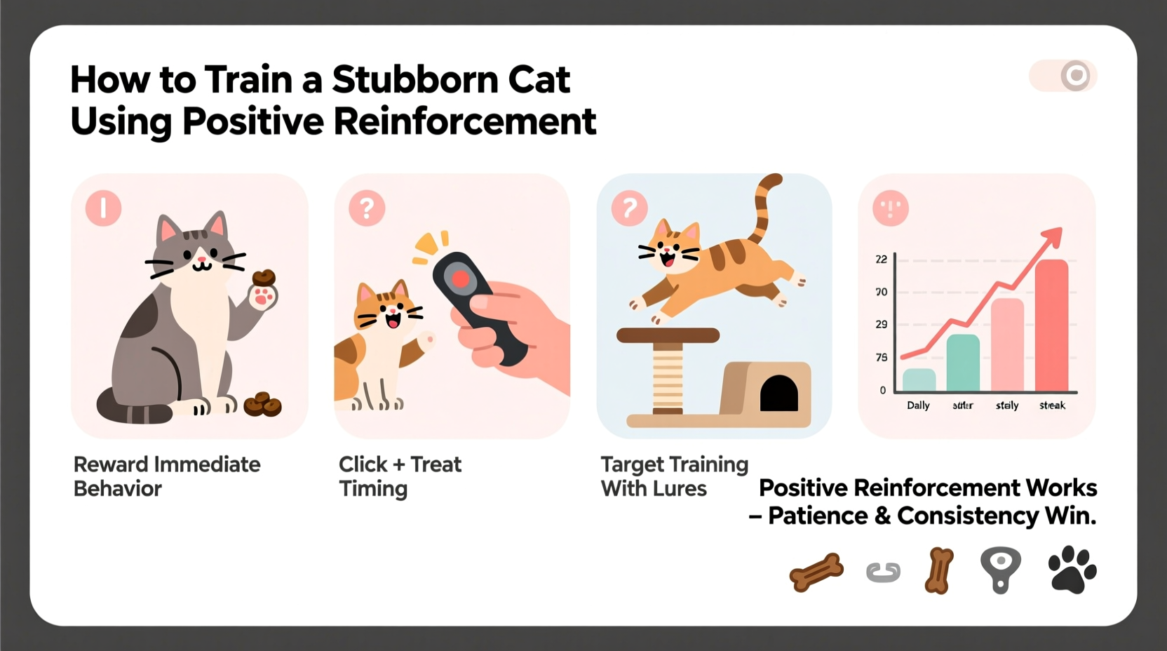 Illustration of How To Calm A Stressed Cat With Positive Reinforcement