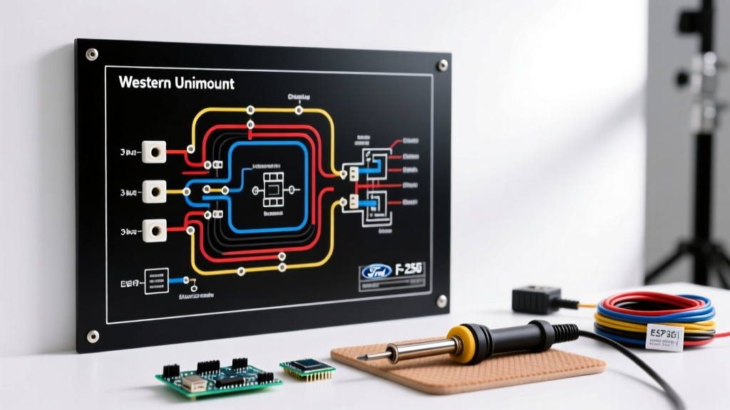 Complete Wiring Diagram for Western Unimount Snow Plow on Ford F-250