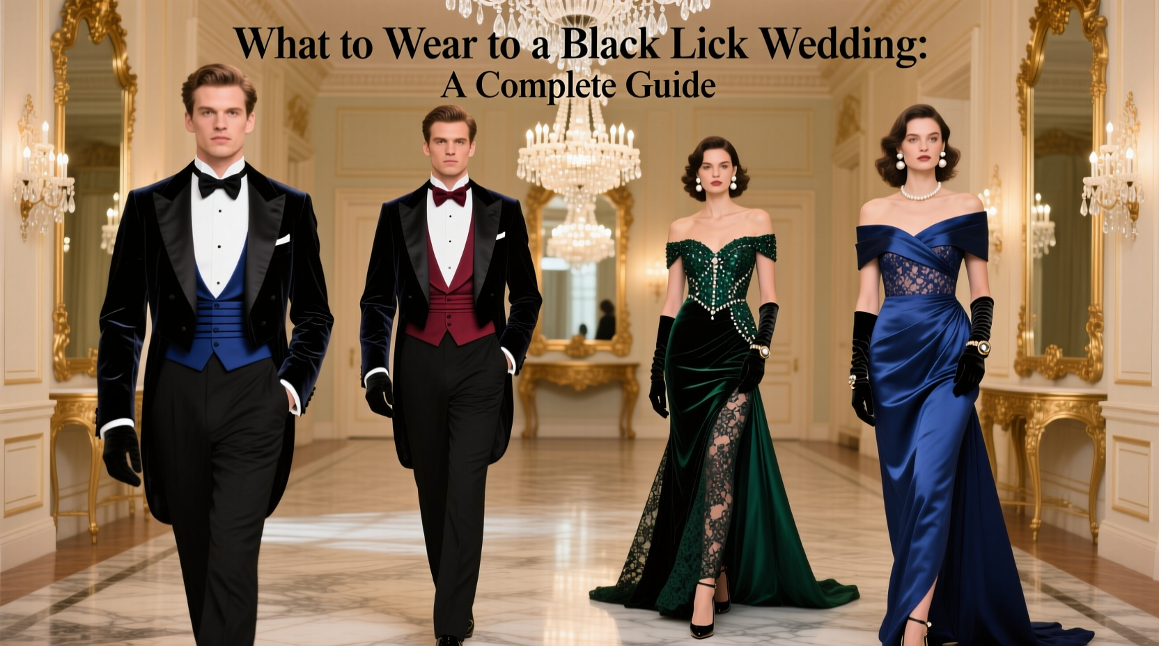 what to wear to a black tie wedding