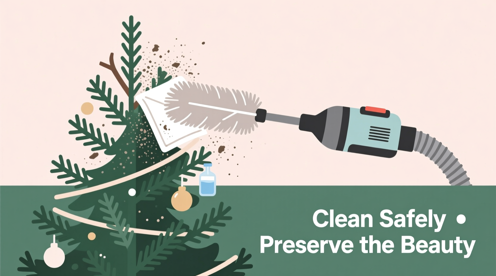 how to clean dusty artificial christmas trees safely without ruining the branches