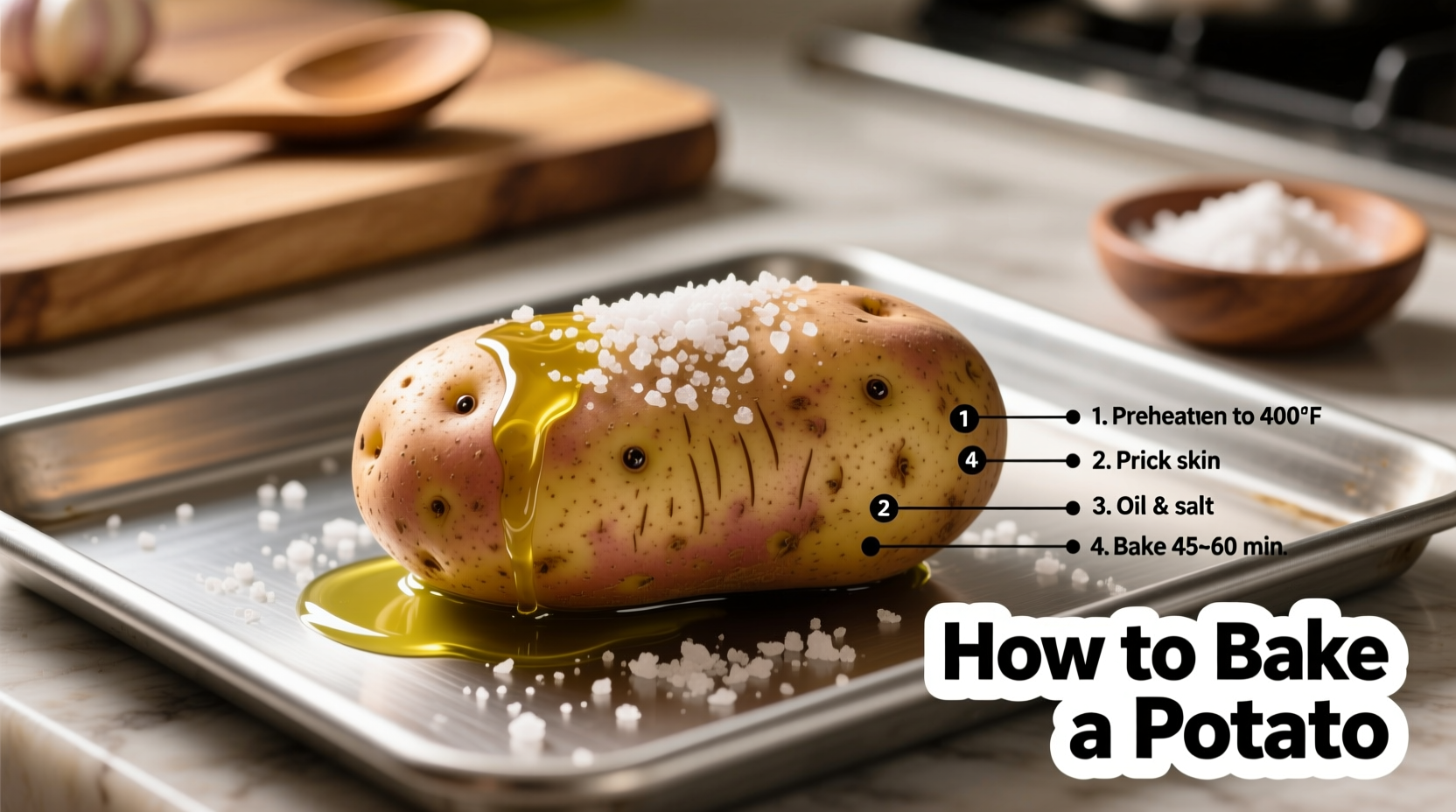 Perfect Baked Potato: Oven Method in 45 Minutes