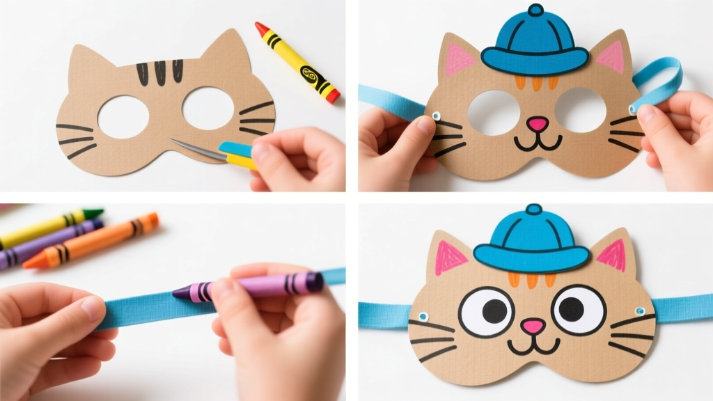 Creative Step By Step Guide How To Make A Pete The Cat Mask At Home For Kids