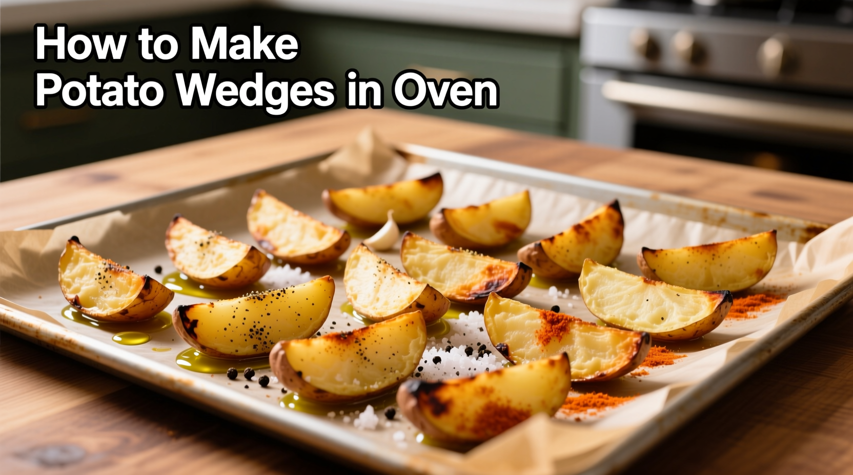 Perfect Oven-Baked Potato Wedges Recipe in 45 Minutes