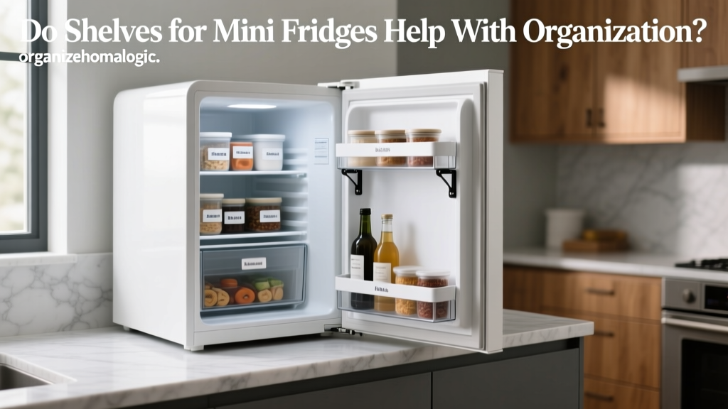 Do Shelves for Mini Fridges Help With Organization?