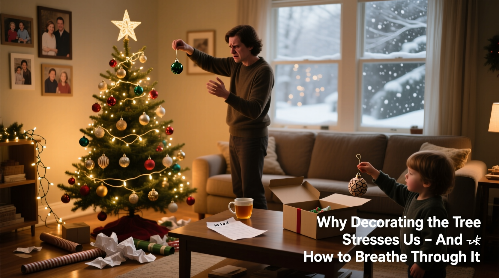 why do people get stressed decorating the christmas tree and how to avoid it
