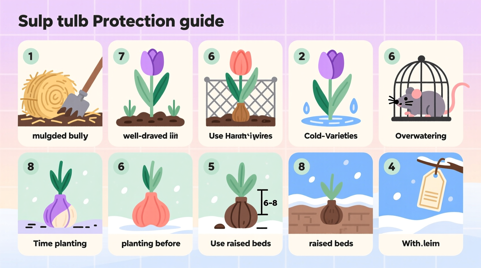 10 tips for protecting tulip bulbs