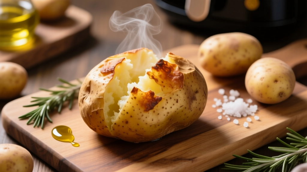 Air Fryer Baked Potatoes: Crispy Skin, Fluffy Inside