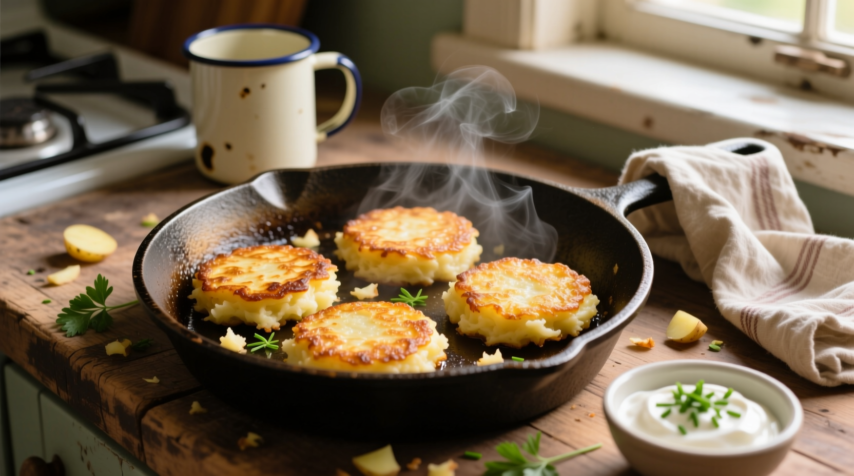 Perfect Potato Cakes from Leftover Mashed Potatoes