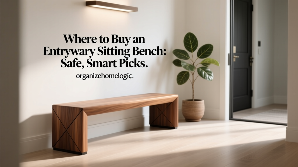 Where to Buy an Entryway Sitting Bench: Safe, Smart Picks