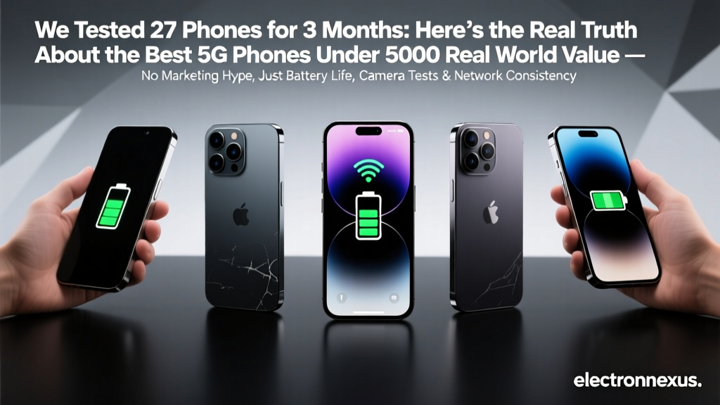 We Tested 27 Phones for 3 Months: Here’s the Real Truth About the Best 5G Phones Under 5000 Real World Value — No Marketing Hype, Just Battery Life, Camera Tests & Network Consistency