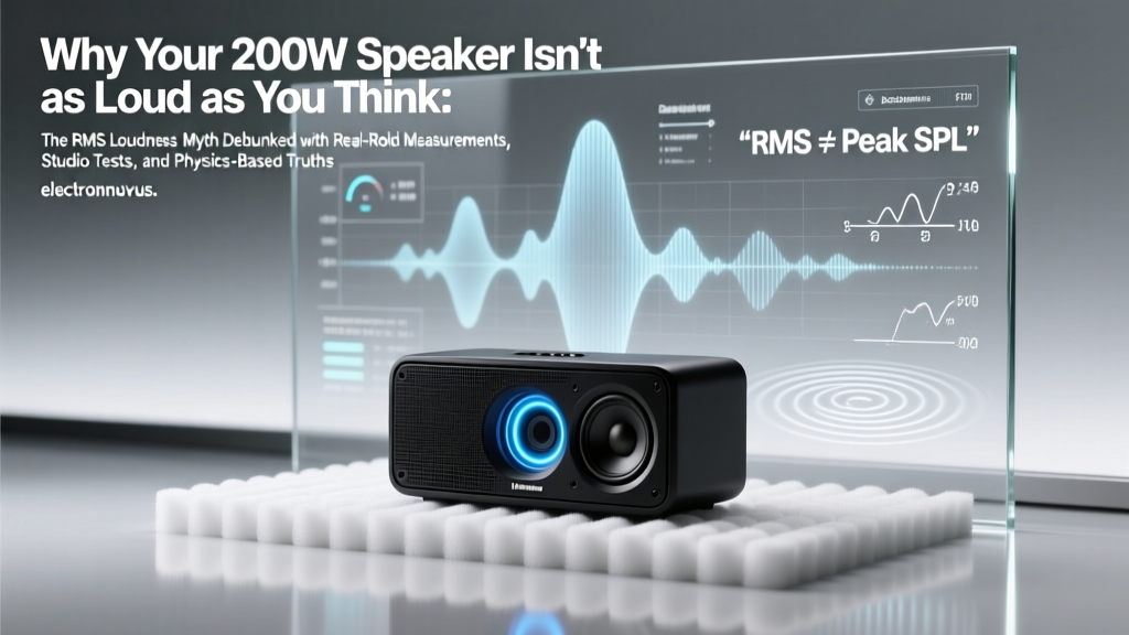 Why Your 200W Speaker Isn’t as Loud as You Think: The RMS Loudness Myth Debunked with Real-World Measurements, Studio Tests, and Physics-Based Truths