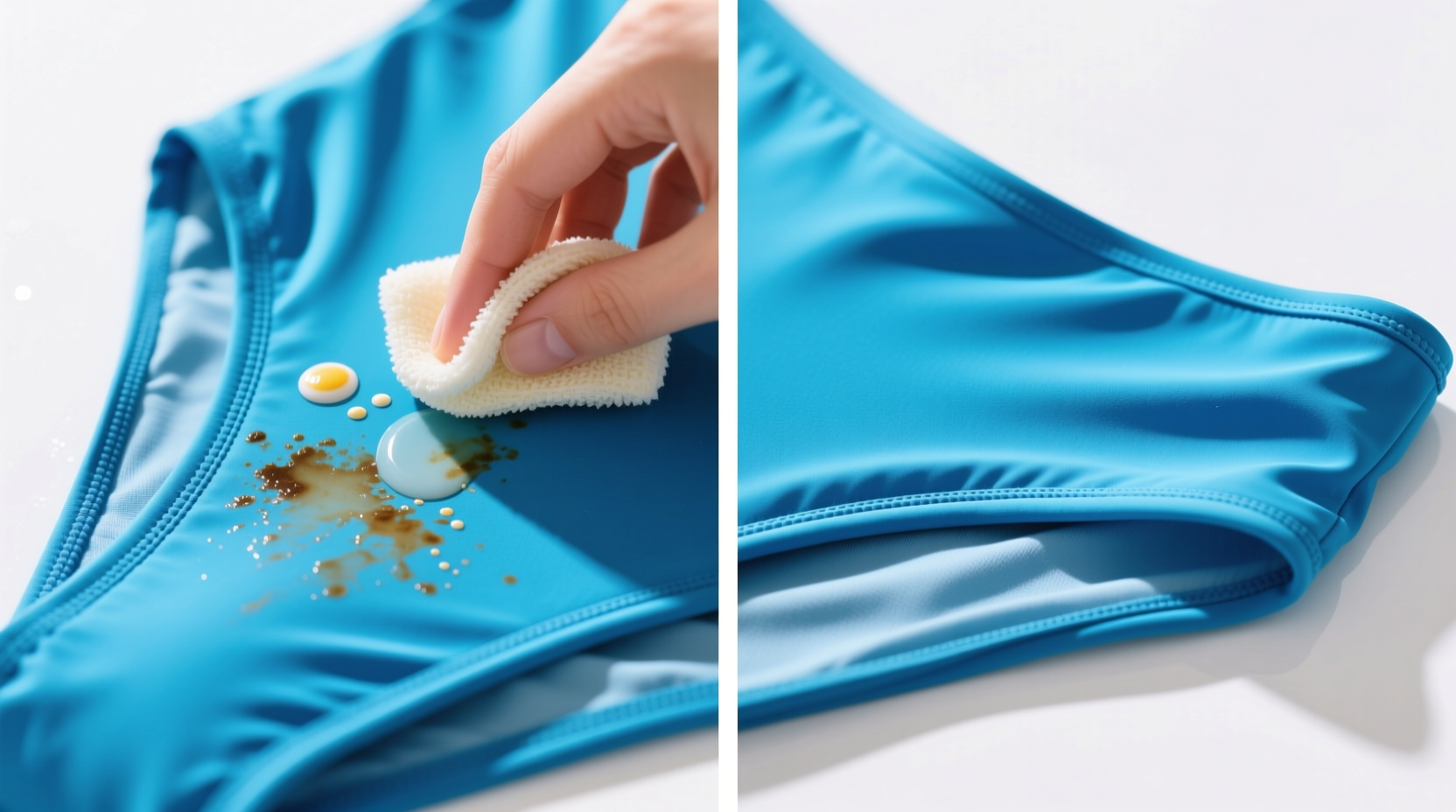 how to remove sunscreen stains from nylon swimwear