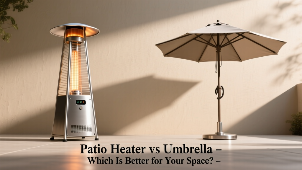 Patio Heater vs Umbrella: Which Is Better for Your Space?
