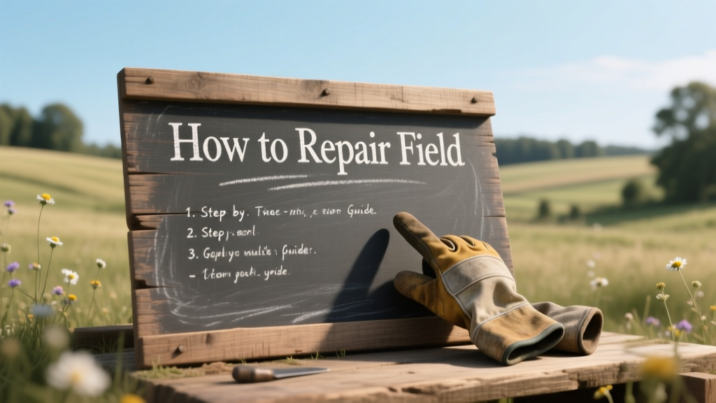 How To Repair Field: A Practical, Step-by-Step Guide for Sports Turf, Agricultural Land, and Municipal Grounds