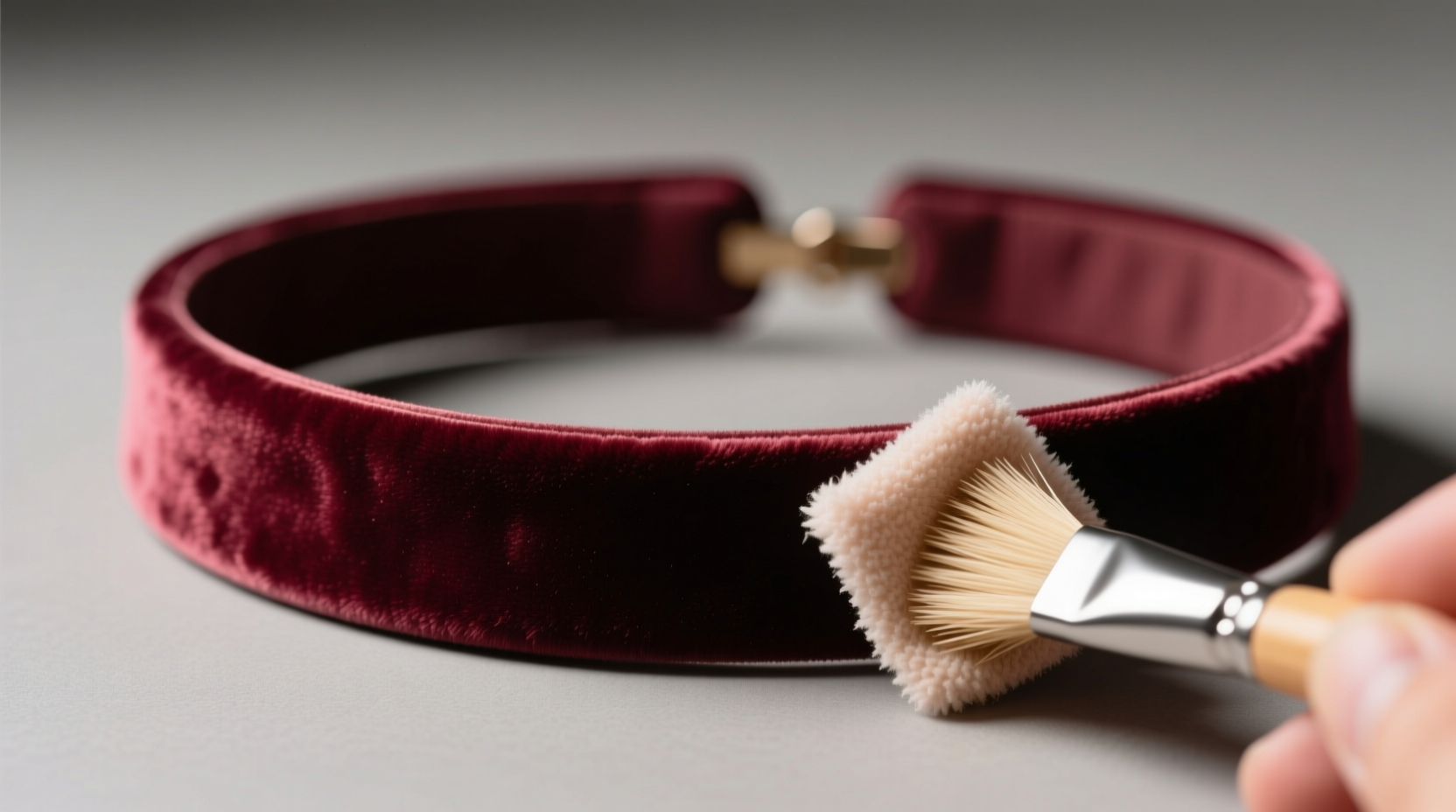 how to wash a velvet choker without flattening the pile