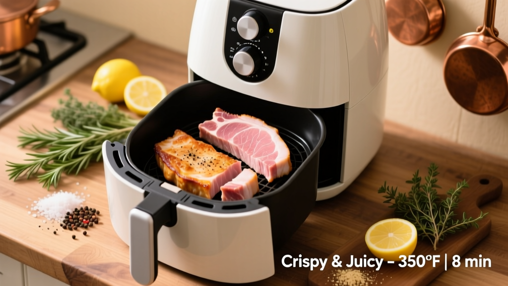 Crispy & Juicy Thin Pork Chops in Air Fryer